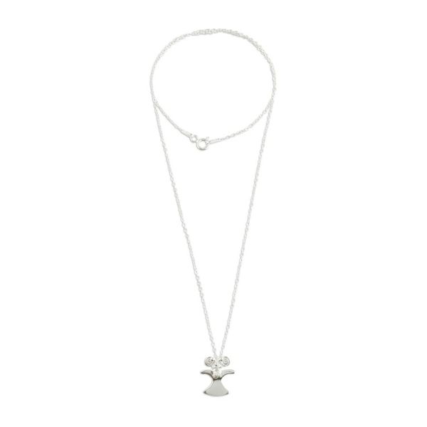 Alternate image for Handcrafted Sterling Silver Eagle Pendant Necklace Eagle in Flight
