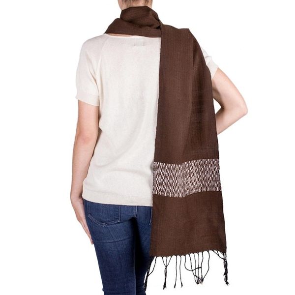 Alternate image for Cotton blend scarf Espresso Mountain