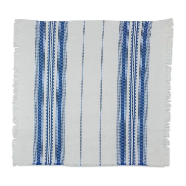 Alternate image for Striped 100 Cotton Napkins from Guatemala Set of 6 Cheerful Kitchen in Blue