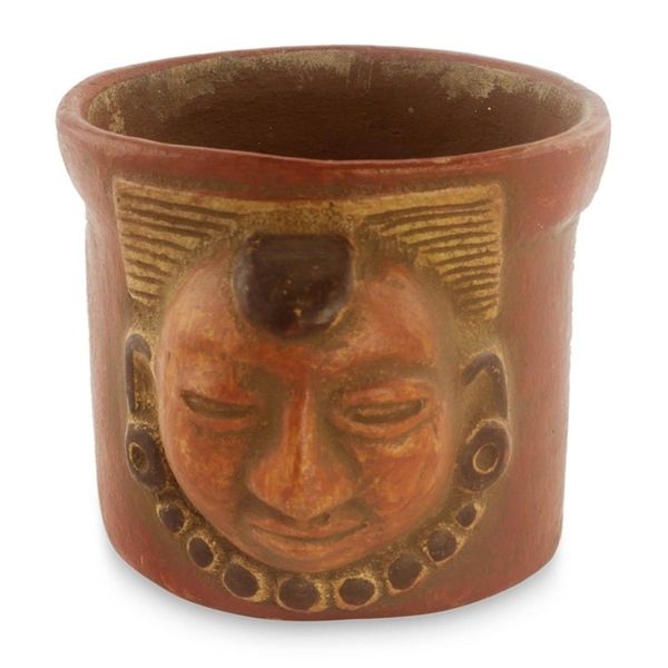 Alternate image for Handcrafted Ceramic Vase with Antiqued Finish Pibil King