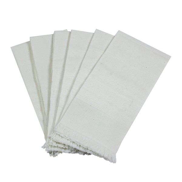 Alternate image for Six Handwoven Cotton Napkins in Eggshell from Guatemala Parallel Purity