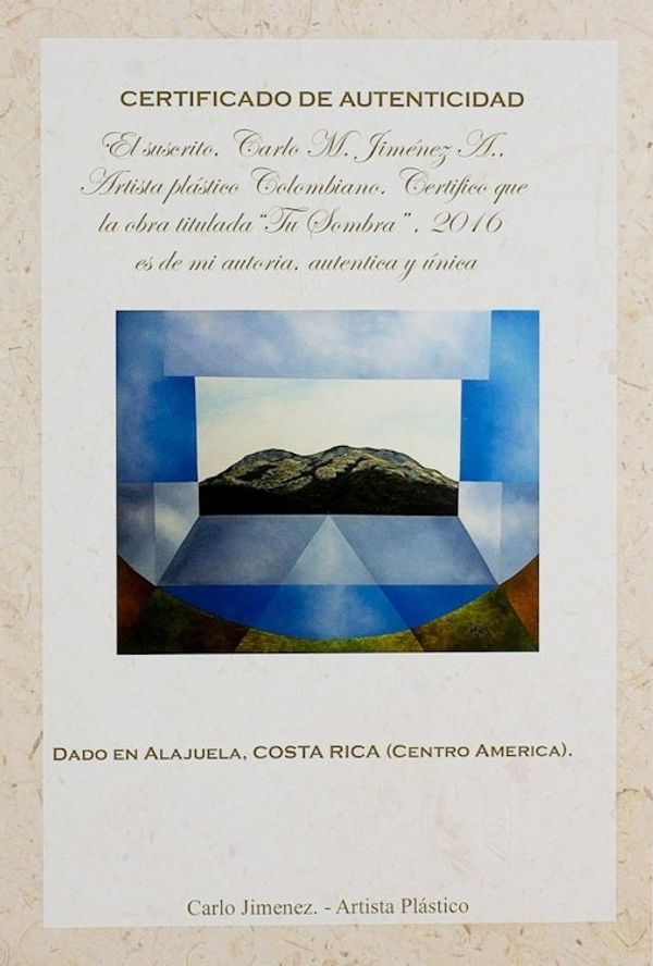 Alternate image for Signed Expressionist and Cubist Oil and Acrylic Painting Your Shadow