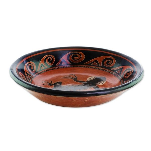 Alternate image for Gecko Motif Ceramic Decorative Bowl from Costa Rica Gecko