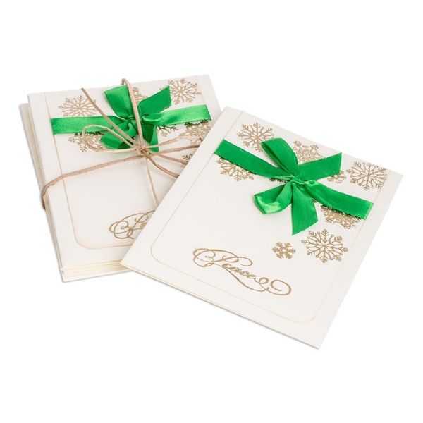 Alternate image for Handcrafted Holiday Greeting Cards Envelopes set of 4 Peace