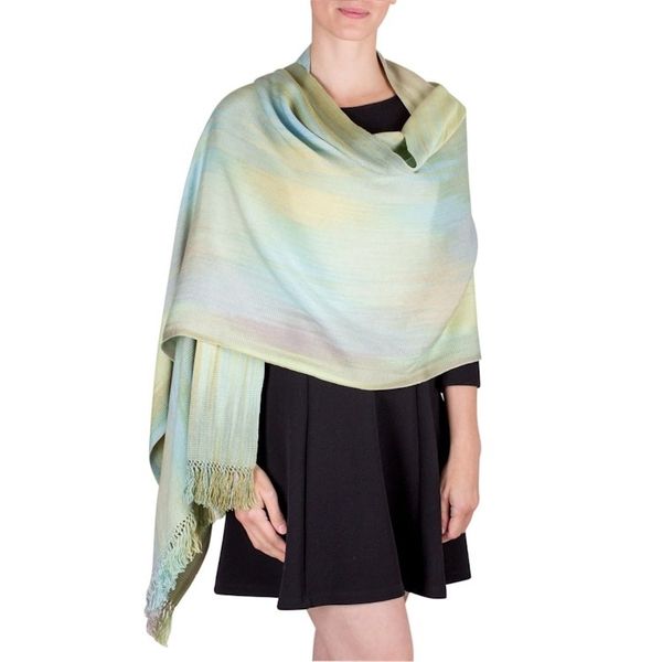 Alternate image for Unique Rayon Shawl Serenitys Inspiration