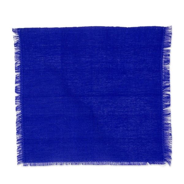 Alternate image for Set of 6 Cotton Placemats and Napkins in Blue from Guatemala Colors of the Sea