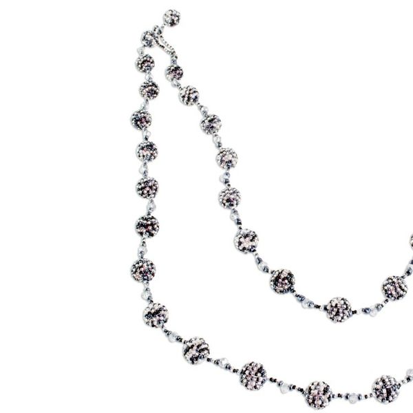 Alternate image for Handcrafted Glass Beaded Garland from Guatemala Brilliant Night