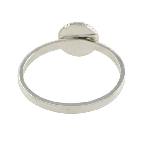 Alternate image for Dark Green Jade Solitaire Ring Crafted in Guatemala Ancient Circle