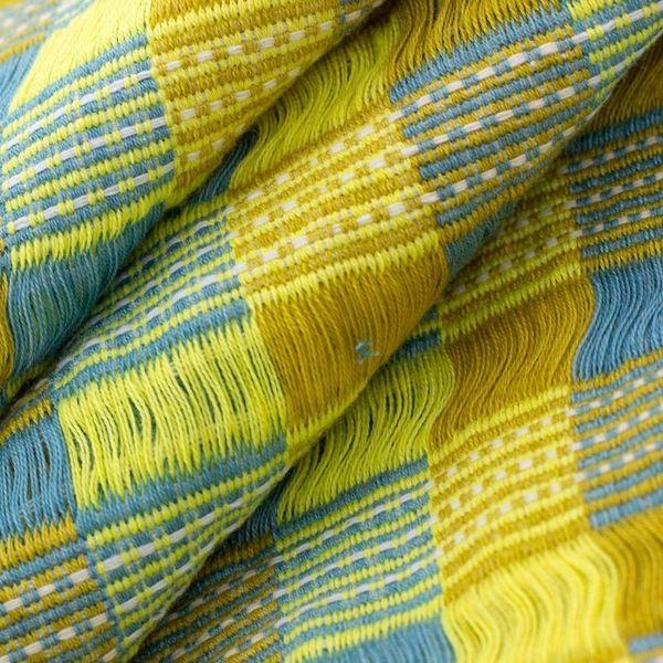 Alternate image for Natural Dyes Cotton Shawl Woven by Hand Guatemala Atitlan Diva