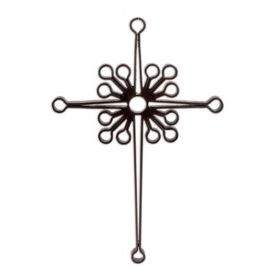 Alternate image for Fair Trade Religious Metal Wall Art Cross Christian Dynamic
