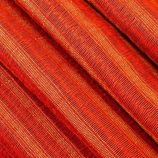 Alternate image for Unique Orange Cotton Scarf Citrus Fantasy