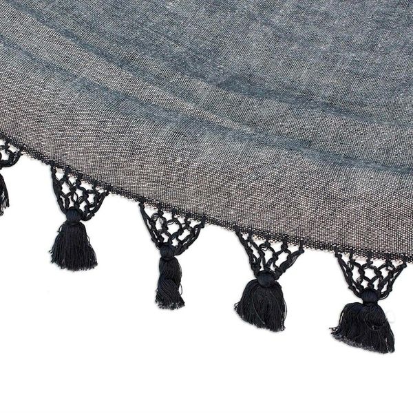Alternate image for Handwoven Cotton Single Hammock in Graphite from Guatemala Stellar Night