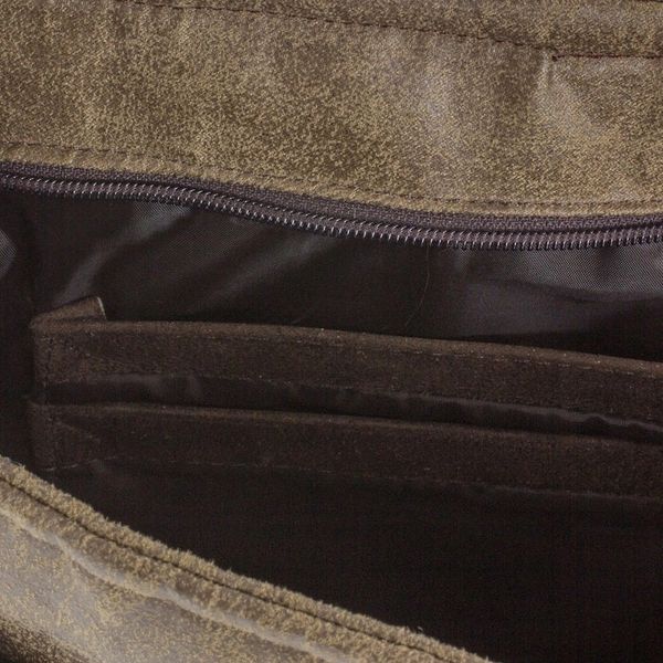 Alternate image for Handcrafted Brown Faux Leather Messenger Bag from Costa Rica Elegant Combination