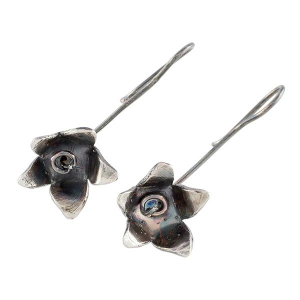 Alternate image for Sterling Silver Drop Earrings from Costa Rica Floral Happiness