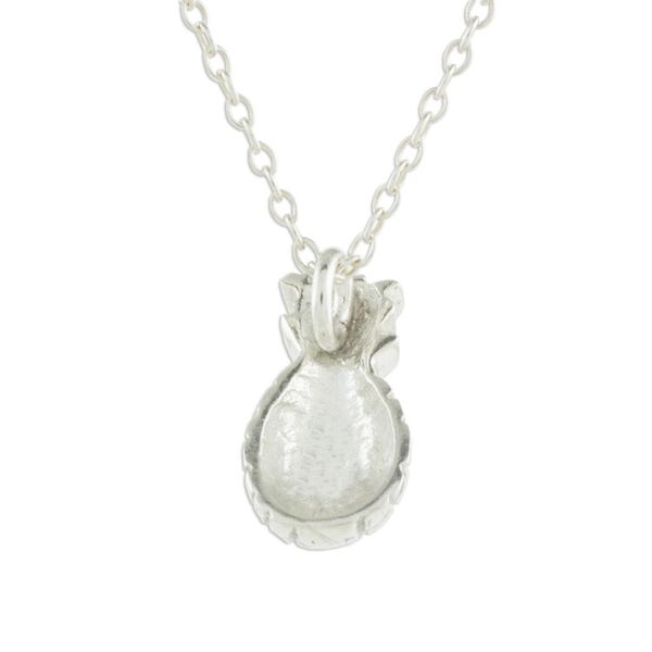 Alternate image for Handcrafted Sterling Silver Pineapple Pendant Necklace Sweet Pineapple
