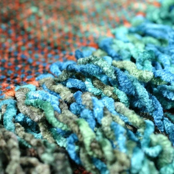 Alternate image for Artisan Crafted Rayon Chenille Scarf from Central America Autumn Breeze
