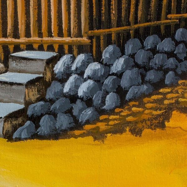 Alternate image for Signed Oil Painting of a Town in Quetzaltenango Zunil