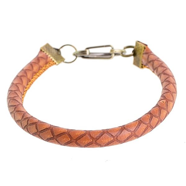 Alternate image for Handmade Faux Leather Wristband Bracelet from Guatemala Stylishly Fresh