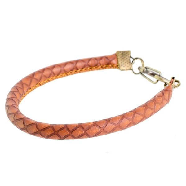 Alternate image for Handmade Faux Leather Wristband Bracelet from Guatemala Stylishly Fresh