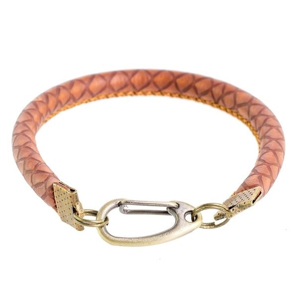 Alternate image for Handmade Faux Leather Wristband Bracelet from Guatemala Stylishly Fresh