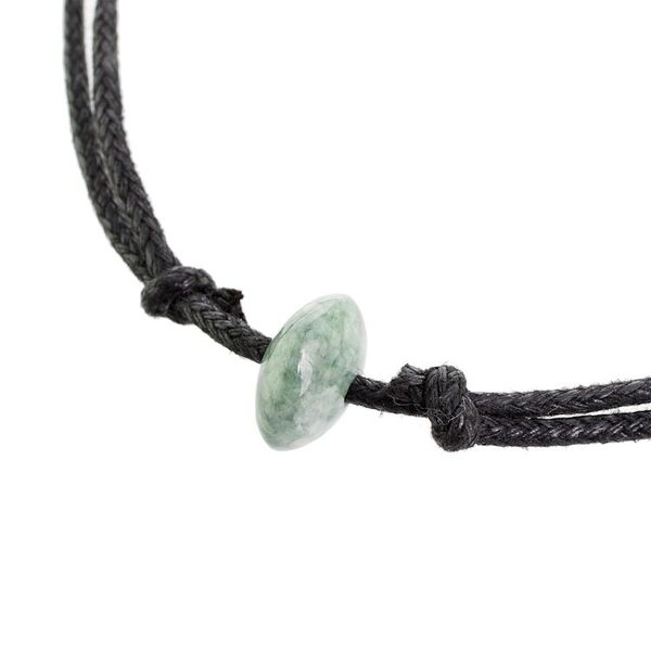 Alternate image for Guatemalan Necklace with a Green Jade Disc Pendant Green Mayan Disc