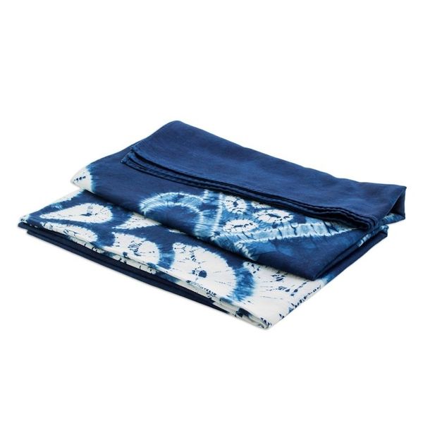 Alternate image for Floral Batik Cotton Table Cloth from El Salvador Flower of Paradise