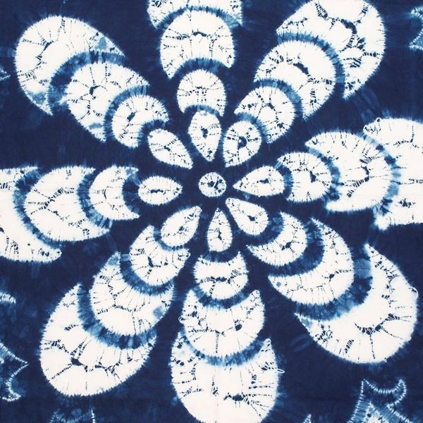 Alternate image for Floral Batik Cotton Table Cloth from El Salvador Flower of Paradise