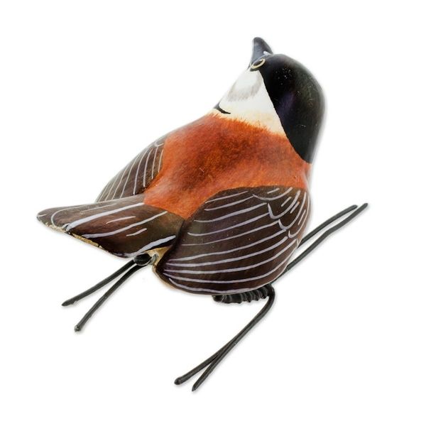 Alternate image for Ceramic Figurine of a Chestnut-Backed Chickadee Bird Chestnut-Backed Chickadee