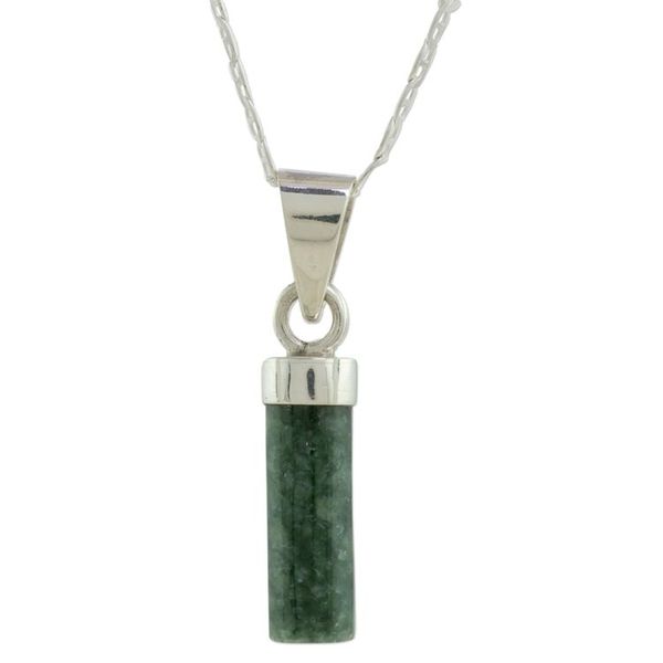 Alternate image for Cylindrical Jade Necklace in Green from Guatemala Calm Beauty in Green