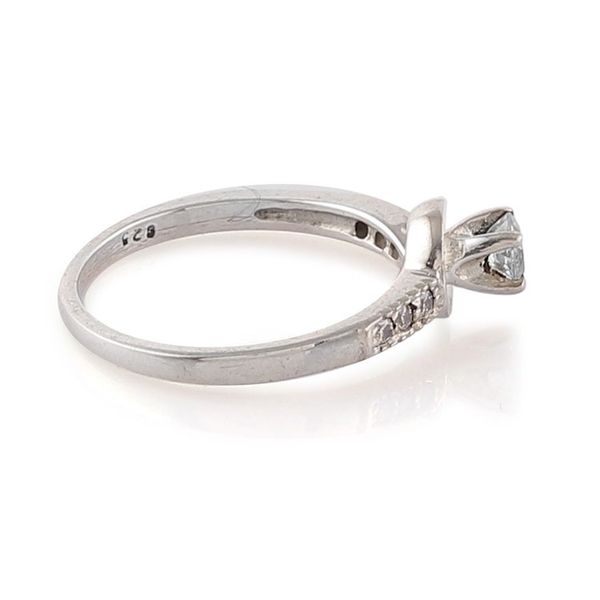 Alternate image for Blue Topaz Cubic Zirconia Sterling Silver Cocktail Ring Sublime Sparkle