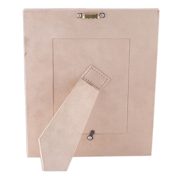 Alternate image for Autumn-Themed Amber and Vermilion Leather Photo Frame 4x6 Autumn Ecstasy