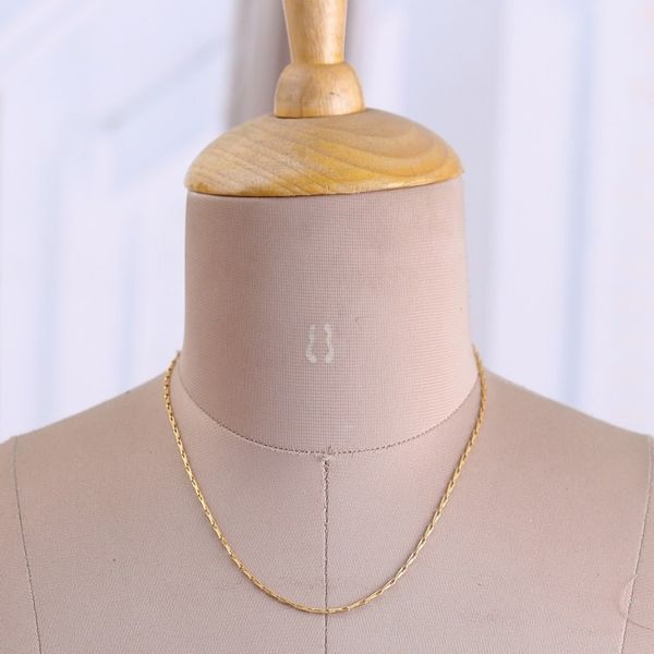 Alternate image for High-Polished 22k Gold-Plated Paperclip Chain Necklace Clip Caprice
