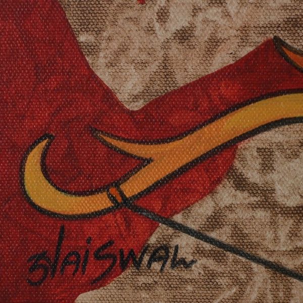 Alternate image for Signed Expressionist Warm-Toned Acrylic on Canvas Painting Positive Energy