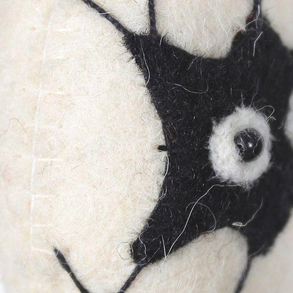 Alternate image for Handcrafted Egg-Shaped Wool Felt Ornaments Set of 4 Halloween Eggs