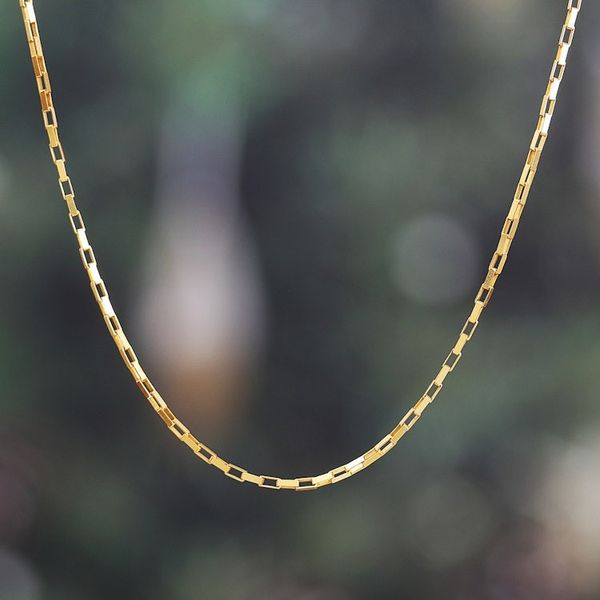Alternate image for High-Polished 22k Gold-Plated Venetian Chain Necklace Venetian Caprice