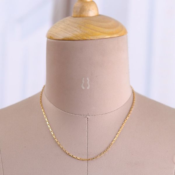 Alternate image for High-Polished 22k Gold-Plated Venetian Chain Necklace Venetian Caprice