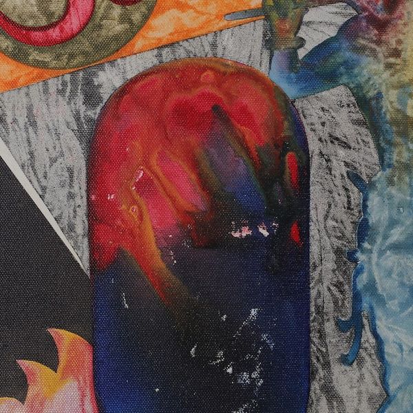 Alternate image for Signed Expressionist Vibrant Acrylic Tridev Painting Tridev