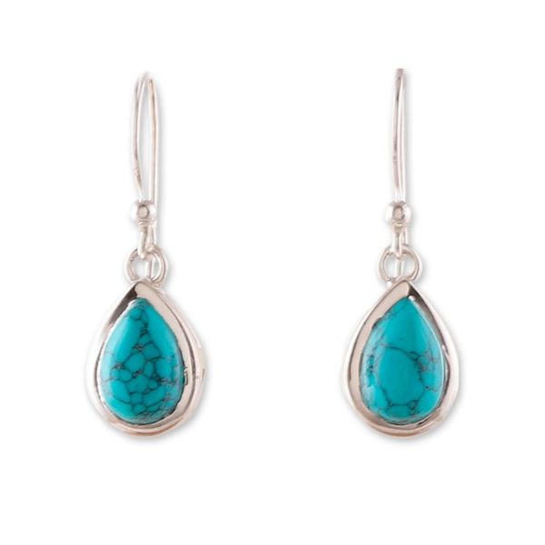 Alternate image for Polished Drop-Shaped Calcite Dangle Earrings from India Sky Droplets