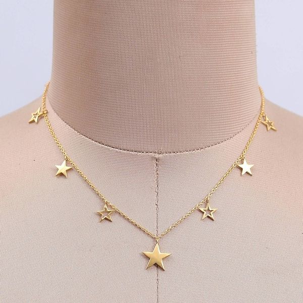 Alternate image for Adjustable Gold-Plated Star-Themed Charm Necklace from India Star Spark