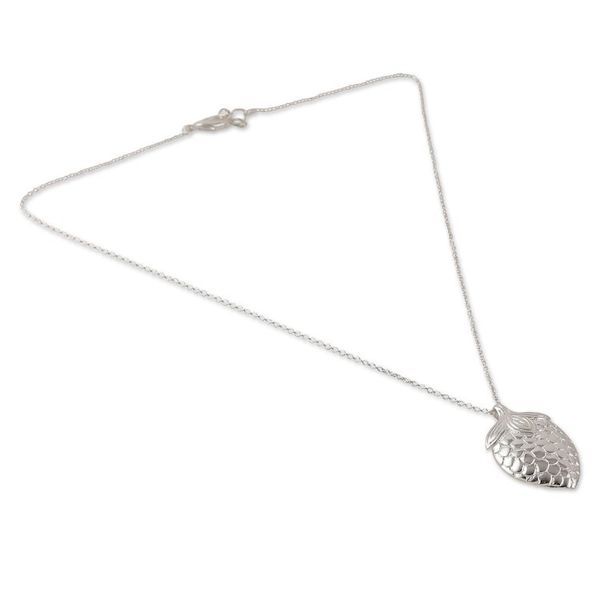 Alternate image for Strawberry-Themed Silver-Plated Brass Pendant Necklace Sweet Light