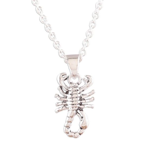 Alternate image for Scorpion-Themed Sterling Silver Pendant Necklace Scorpion Power
