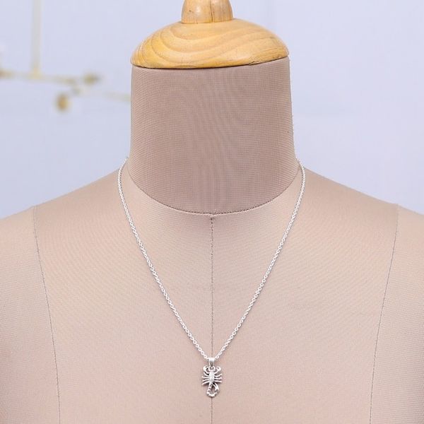 Alternate image for Scorpion-Themed Sterling Silver Pendant Necklace Scorpion Power