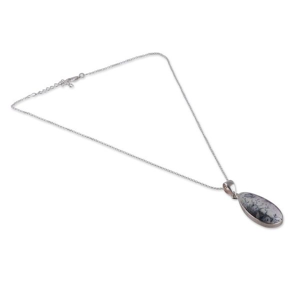 Alternate image for High-Polished Drop-Shaped Agate Pendant Necklace Drop of Magic