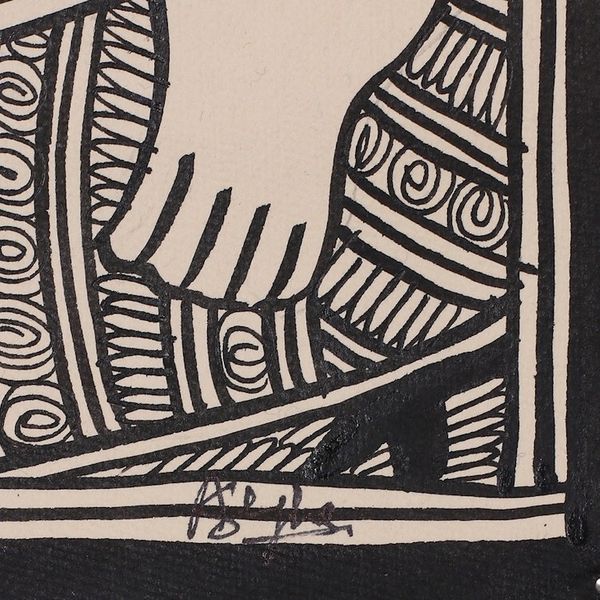 Alternate image for Madhubani Triptych Painting of Hindu God Ganapati Ganesha Ganapati