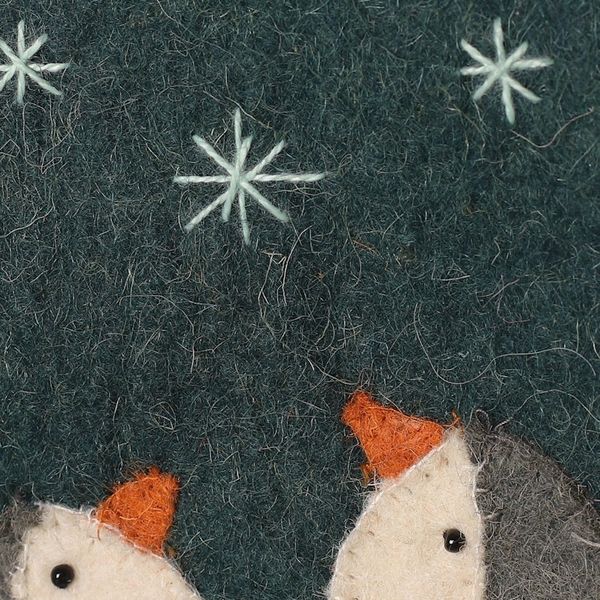 Alternate image for Set of 2 Handcrafted Holiday-Themed Wool Felt Mobile Cases Holiday Vibes
