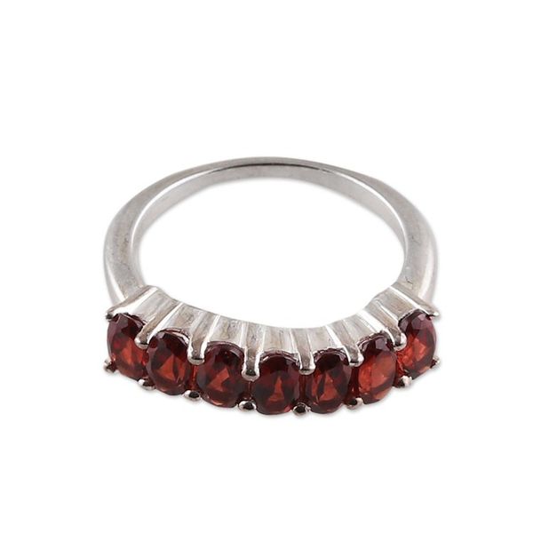 Alternate image for Polished One-Carat Faceted Garnet Cocktail Ring from India Positive Passion