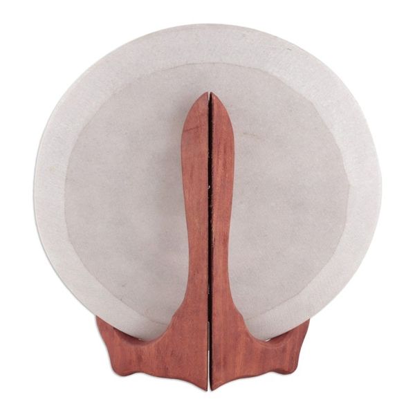 Alternate image for Handcrafted Floral Marble Decorative Plate With Stand Regal Blast
