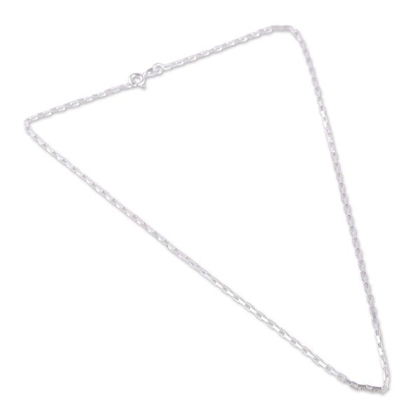 Alternate image for High-Polished Sterling Silver Box Chain Necklace Metropolitan Bonds