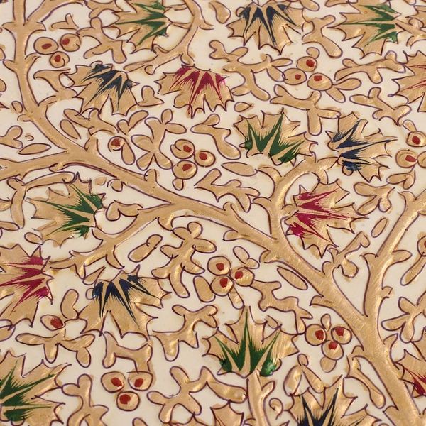 Alternate image for Set of 3 Forest-Themed White and Golden Wood Relief Panels Eden Valley