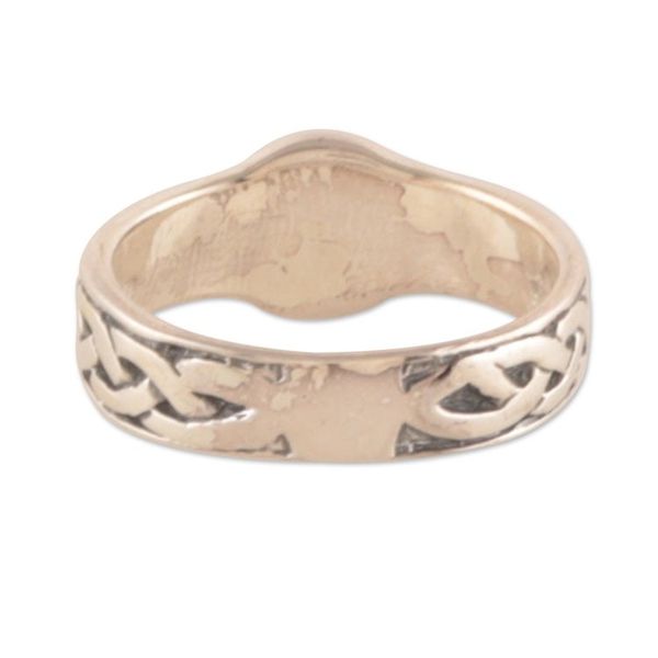 Alternate image for Mantra Syllable Om Symbol-Themed Sterling Silver Signet Ring OM Serenity